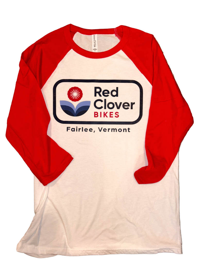 Load image into Gallery viewer, Red Clover Bikes Baseball T Front