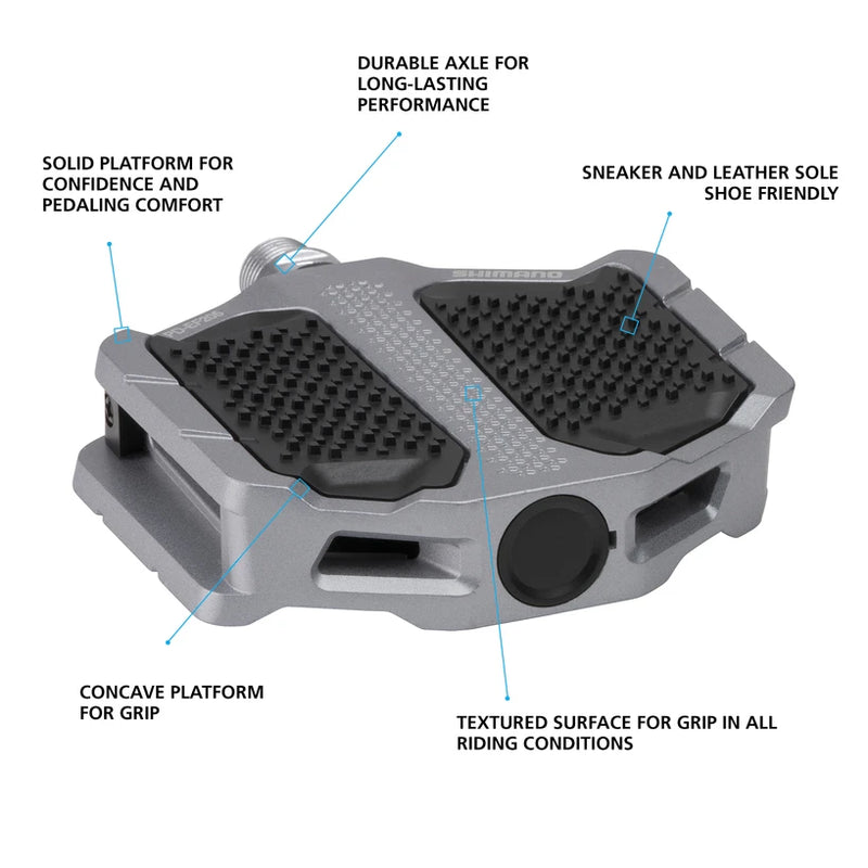 Load image into Gallery viewer, Shimano Pd-EF205 Flat Pedal W/Friction Plate