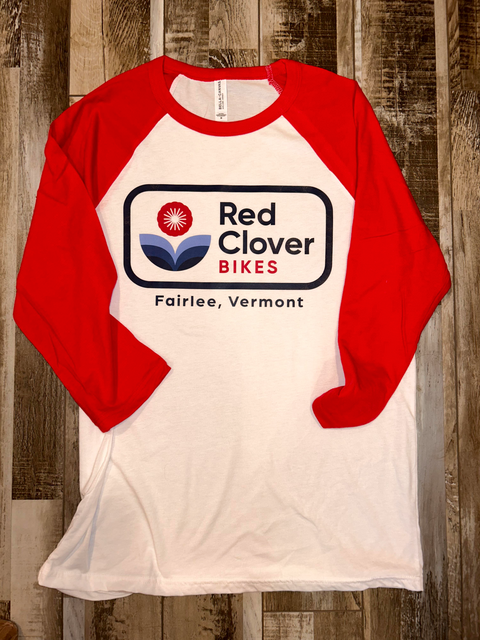 Red Clover Bikes Baseball T Front