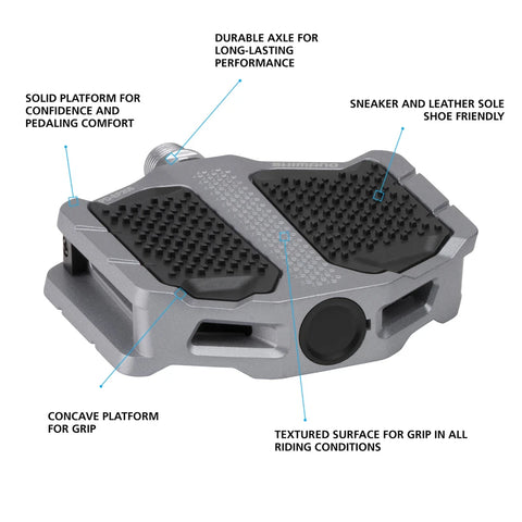 Shimano Pd-EF205 Flat Pedal W/Friction Plate